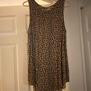 Size Large Leopard Print Tank Top. Brand New.